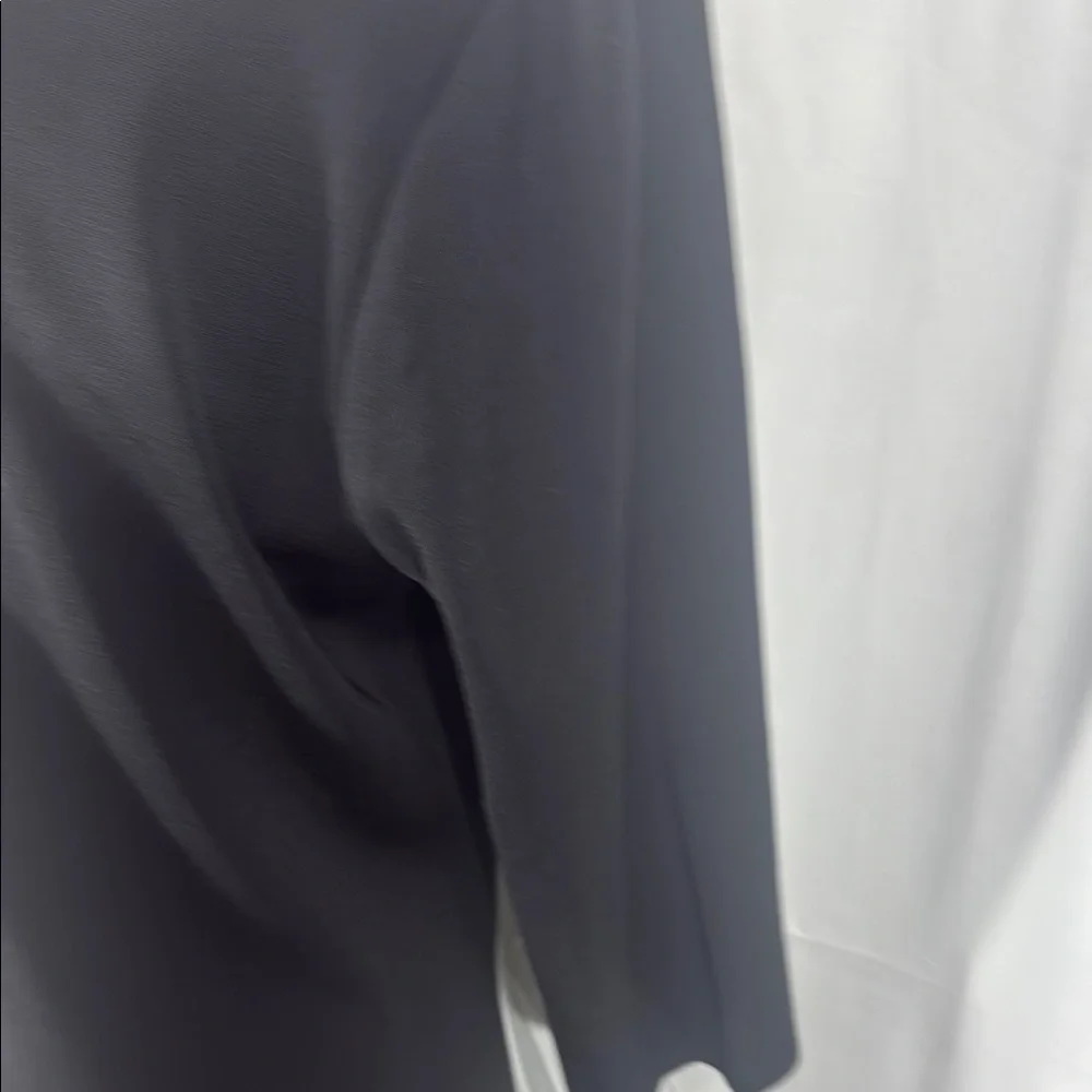 MISOOK BLACK SHIFT DRESS LEATHER TRIM ZIPPER PM NWT - Picture 11 of 11